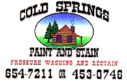 Cabin staining (Cold Springs Paint & Stain)